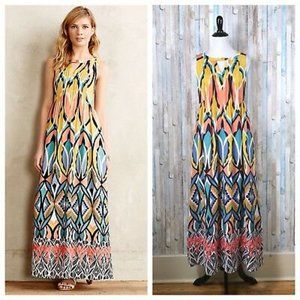 Anthropologie Floreat Dahlia Boho Dress